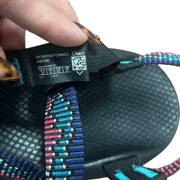 Chaco Z/2 Blue and Pink Sandals Size 10 - Picture 5 of 5